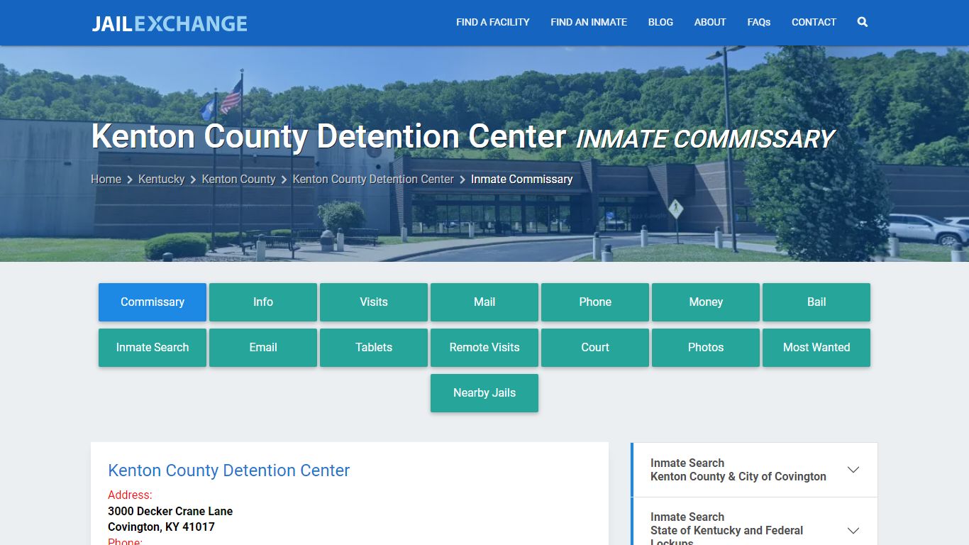 Kenton County Detention Center Inmate Commissary - Jail Exchange